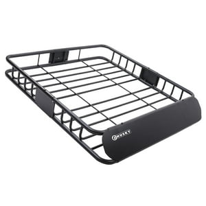 Husky - Parrilla Universal Porta Equipaje Para Techo Hasta 90Kg Negro