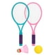 thumbnail image 4 of Raqueta de tenis para niños, pelota de raqueta, juego de agarre cómodo, juguetes, juegos de bádminton, pajaritos para deportes, playa, niños, niñas, p S, 4 of 5