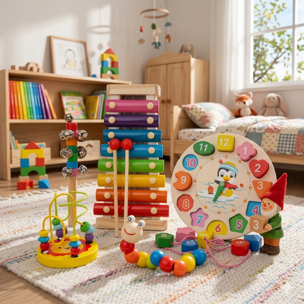 Genérico - Juguetes Didácticos Montessori Madera Cognitivo Para Niños