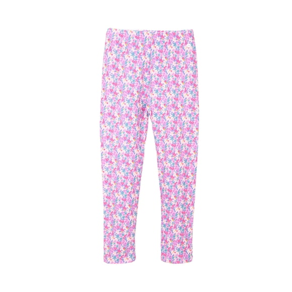 Calza Niña Estampado Floral Lila