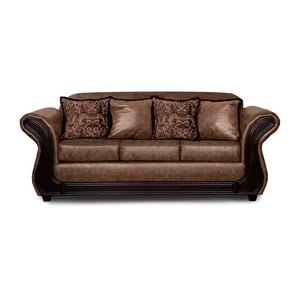 Adonis Leudh - Sofá 3 Personas Palermo Envejecido Café Claro