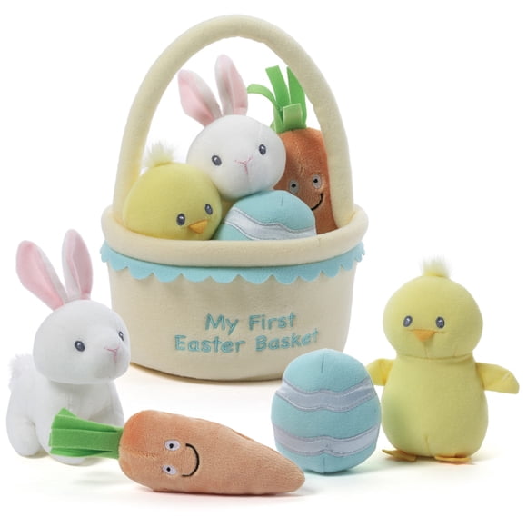 Cesta de 5 piezas de Plush Playset GUND Baby My First Easter