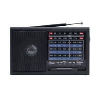 Microlab - Radio Portatil Recargable Retro Sintony Cf 14 Negro