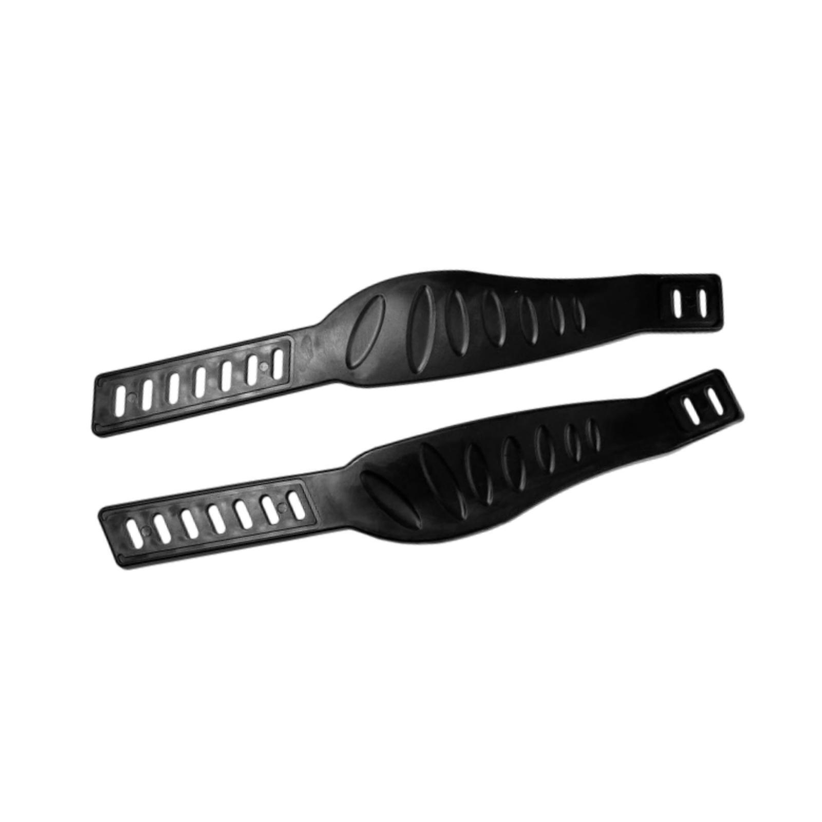 Ioensy - 2 Correas De Pedal Para Bicicleta Estática, De Repuesto, Resistentes, Para Gimnasio, Ciclismo, Entrenamiento, Color Negro