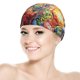thumbnail image 5 of Garbage Pail Kids Gorro de Natación de Licra, Gorro de Baño de Tela Cómoda, Gorro Elástico Antideslizante para Hombres, Mujeres y Niños, 5 of 6