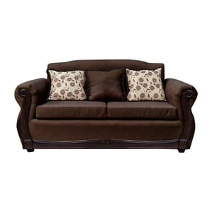 América Decora - Sofá Con Resorte Estructural Grand Santi Chenille 3 Personas Café