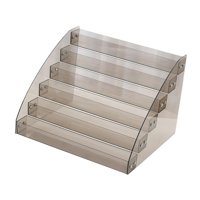 Ioensy - Soporte De Exhibición Transparente, Elevador Acrílico Versátil Para Colecciones De Tocador, Baño De 6 Niveles
