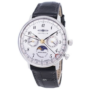 Reloj Zeppelin Series Lz 129 Hindenburg Germany Made 7037-1 70371 Men'S Watch
