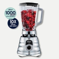Licuadora Clásica Oster® Cromo Con Perilla Ergonómica De 3 Velocidades Blst4655
