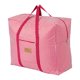 thumbnail image 1 of Bolsa de viaje de gran capacidad REGALWOVEN a rayas Oxford, bolsa de transporte con cremallera color vino tinto para organización del hogar Burdeos 23.6x19.7x11.8 pulgadas, 1 of 5