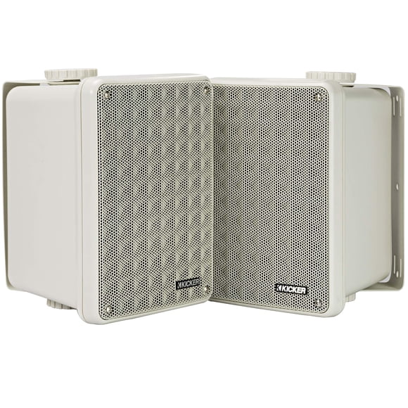 Altavoces exteriores KICKER KB6B de 2 vías de rango completo (par), gris