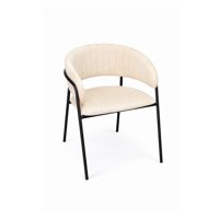 Habita2 Chile - Sitial Terciopelo Patas Negras - Beige