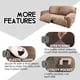 thumbnail image 3 of Sofá Reclinable Extra Ancho De 2 Plazas Slipcover Color Arena, 3 of 7