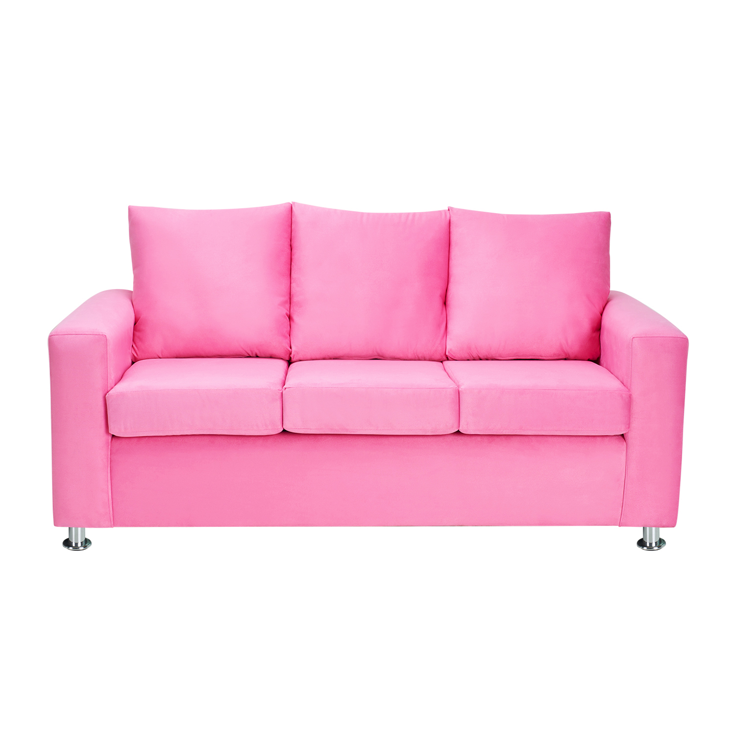 Bodevir - Sofa Kendy 3C Felpa 12 Rosado