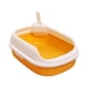 thumbnail image 4 of Caja abierta, inodoro, bandeja de arena para mascotas, orinal, contenedor fácil de limpiar, para animales pequeños, conejo, cachorro, , , amarillo, 4 of 5