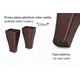 thumbnail image 4 of Cama Europea 1,5 Plaza Luna + Respaldo Tubular + Patas Plastico Color Caoba, 4 of 7