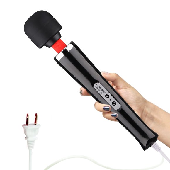 Masajeador CHARMING 32 cm 10 vibraciones con cable negro