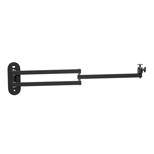 Soporte de pared para proyector de metal Soporte de techo para proyector con tornillo de 1/4" Soporte de brazo para proyector para sala de estar, mesi Biaxial 80cm