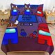 thumbnail image 2 of 3 Piece Bedding SetAmong us Got No Reason to lieComforter Set for Kids Boys Teen Tween 3D Lightweight Microfiber Bedding Sets, 2 of 5