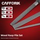 thumbnail image 4 of Juego de 4 limas de madera CAFFORIK de 20 cm, acero al carbono, 4 of 6