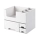 thumbnail image 3 of Organizador de escritorio con cajones para guardar maquillaje, multifuncional, resistente, para el hogar, para trabajadores de oficina Blanco, 3 of 5