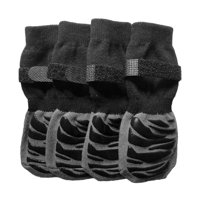 Magideal - 4X Cubierta De Calcetín Antideslizante Calcetines Protectores De Patas Control De Tracción Calcetines Para Mascotas Zapatos Para Perros Para Suelo De L