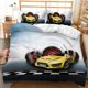 thumbnail image 1 of Sports Car Duvet Cover Set 3D Printed Cool Speed Racing Car Automobile Style Teen Boys Bedding Set Queen Polyester Quilt Cover Bed Sheets, 1 of 5