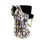 thumbnail image 1 of Manta decorativa de piel sintética chinchilla Plutus en blanco, carbón y nieve, 1 of 2