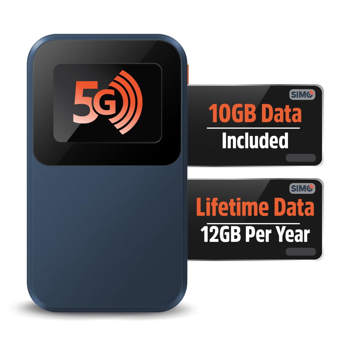 Hotspot Wifi Portátil Simo Solis Edge 5g Con 12 Gb De Vida Útil