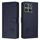 thumbnail image 1 of Funda tipo cartera FOXDOCK para Motorola Edge 60 Pro con soporte, ranuras, RFID, diseño de gato, 1 of 5