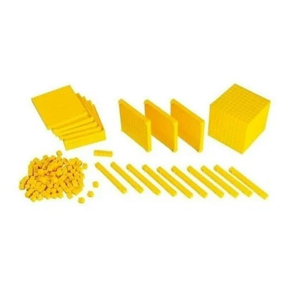 Bloque multibase 121 piezas amarillos