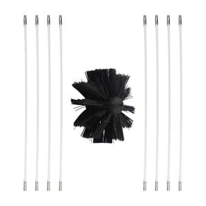 Magideal - Cepillo Para Limpieza De Chimeneas, Limpiador De Conductos De Ventilación De Secadoras, Herramienta Para Limpiar Conductos De Ventilación De Chimeneas 8 Varillas