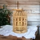 thumbnail image 3 of Candelabro De Bambu Natural Porta Vela Nordico Farol 30 CM, 3 of 9