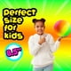 thumbnail image 3 of Playground Ball Bedwina Rainbow inflable de 8.5 pulgadas para niños, 3 of 7
