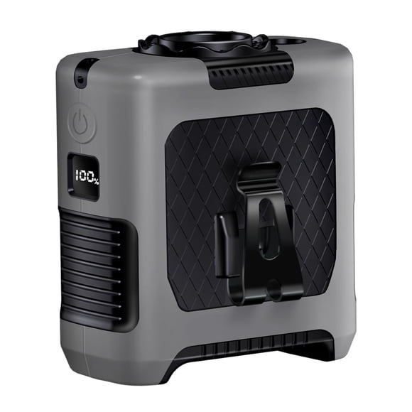 Ventilador portátil con clip para cintura AINFTIME 2025, 10000 mAh, gris