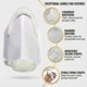 thumbnail image 3 of Cojín para Silla Woolous de Piel de Oveja 61 × 53 cm 1,6 kg Blanco, 3 of 9