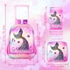 thumbnail image 3 of 3PCS Mermaid Rolling Backpack for Girls, Kids School Backpacks with Wheels, Water Resistant UV Printed Roller Wheeled Bookbag, 3 of 3