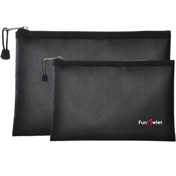 FunOwlet - Bolsas ignífugas para documentos, 2 unidades