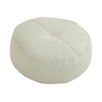 Bothyi - Cojín Redondo Para El Suelo, Cojín De Meditación Para El Suelo, Silla, Sofá, Color Blanco