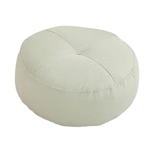 Bothyi - Cojín Redondo Para El Suelo, Cojín De Meditación Para El Suelo, Silla, Sofá, Color Blanco