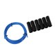 thumbnail image 4 of Cubierta De Cable De Tubo De Carcasa De Línea De Cable De Freno De Bicicleta Con Tapa De 6 Extremos Azul, 4 of 5