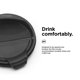 thumbnail image 5 of Tapa de contenedor Klean Kanteen Rise con tapa abatible de 90 mm, color negro, 5 of 8