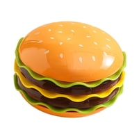 Magideal - Juego De Platos Apilables Para Hamburguesas, Juego De Plato Y Tazón, Vajilla Decorativa Creativa En Miniatura, Vajilla Para Fiestas De Inauguración, B 7 Capas