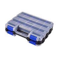 Ioensy - Caja De Almacenamiento De Hardware Portátil Accesorios Pestillos Seguros Partición Extraíble Azul