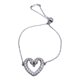 thumbnail image 1 of Pulsera Cisnes Enamorados, Cristal Austriaco Circón, Regalo Plateado 6 Cm 19 Cm, 1 of 4