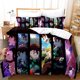 thumbnail image 1 of Duvet Cover Tanjiro Kamado and Nezuko Printed Kamado Demon Slayer Quilt Cover Bedding Set Bedroom Home Decor Children Gift Bed Sheets, 1 of 5