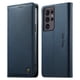 thumbnail image 1 of Funda Billetera de Cuero para [Samsung Galaxy S21 Ultra], Bloqueo RFID, Tarjetas y Soporte Azul, 1 of 5