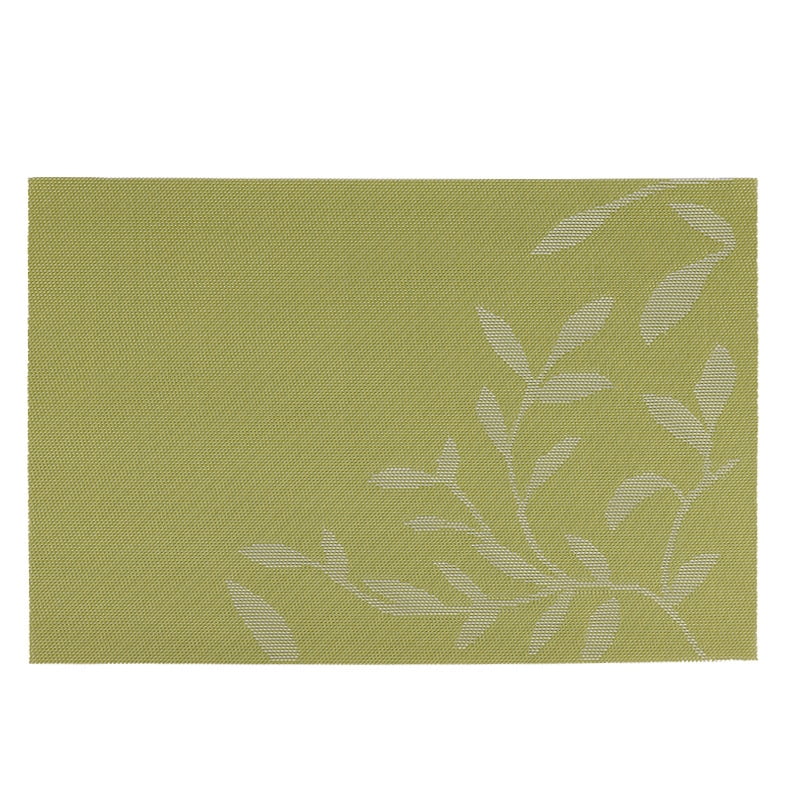 Xmhytop Juego De 6 Manteletes Individuales Para Mesa, Hechos De Pvc Resistente, Antideslizantes Y Termorresistentes, Ideal Para Hogares, Restaurantes Y Cocinas, Estilo F, 45*30cm, Verde