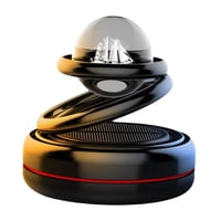 Magideal - Ambientador Solar Para Automóvil Difusor Giratorio Creativo Para Automóvil Rotación Automática Pequeña Y Compacta Para Escritorio Interior De , Negro C Negro