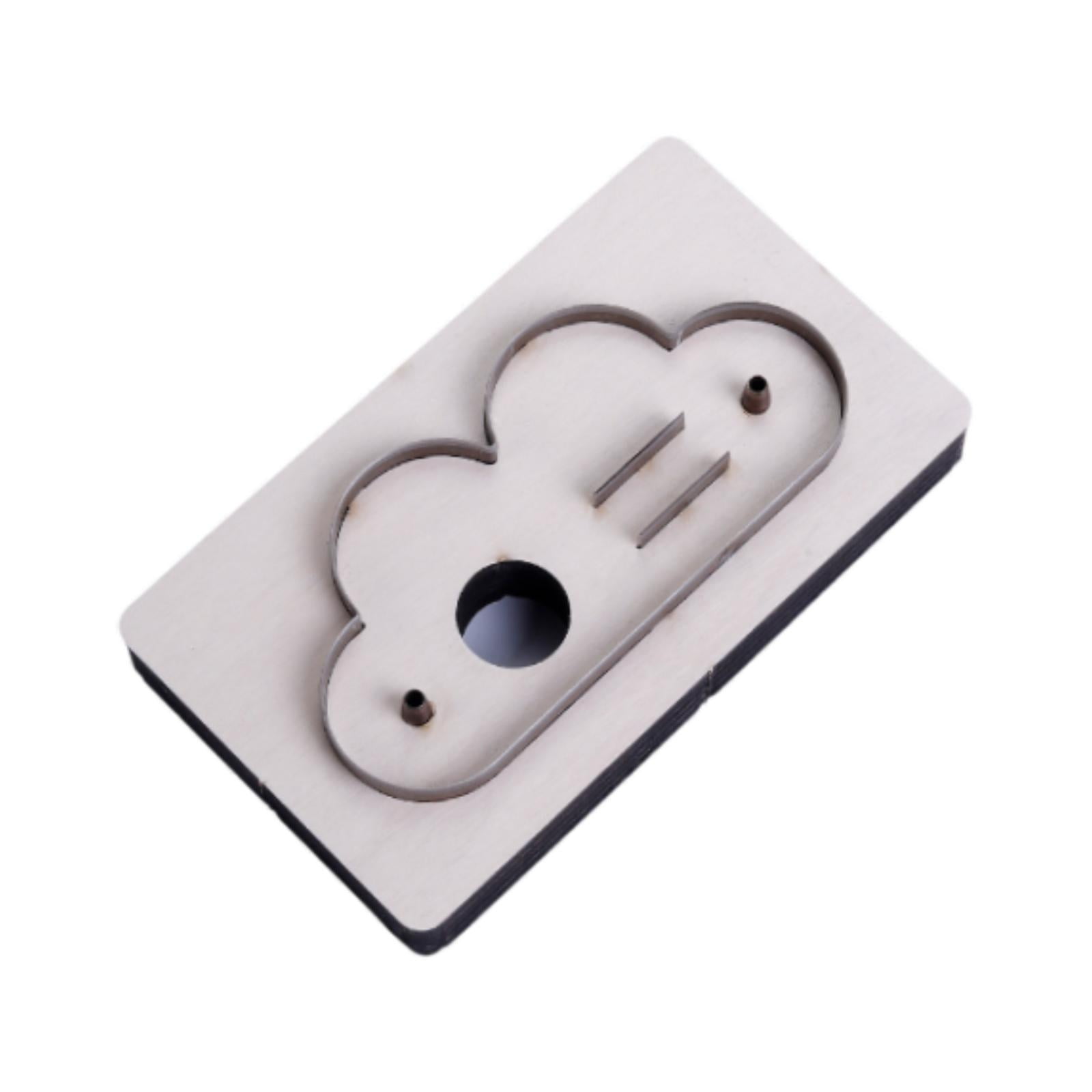 Magideal - Troquel De Corte Para Artesanía De Cuero, Troquel De Corte De Madera Para Cuero, Herramientas De Corte Con Forma De Corazón, Bricolaje, Manualidades,